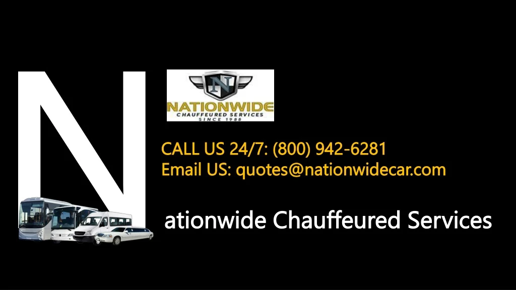 n ationwide chauffeured services