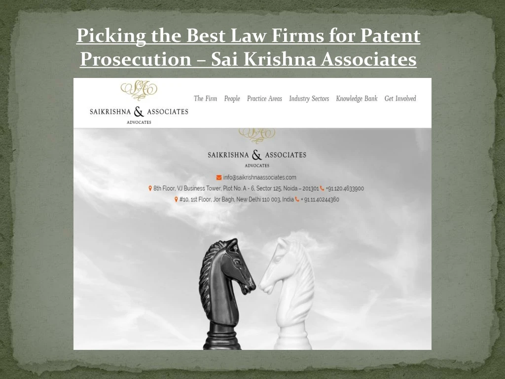 picking the best law firms for patent prosecution