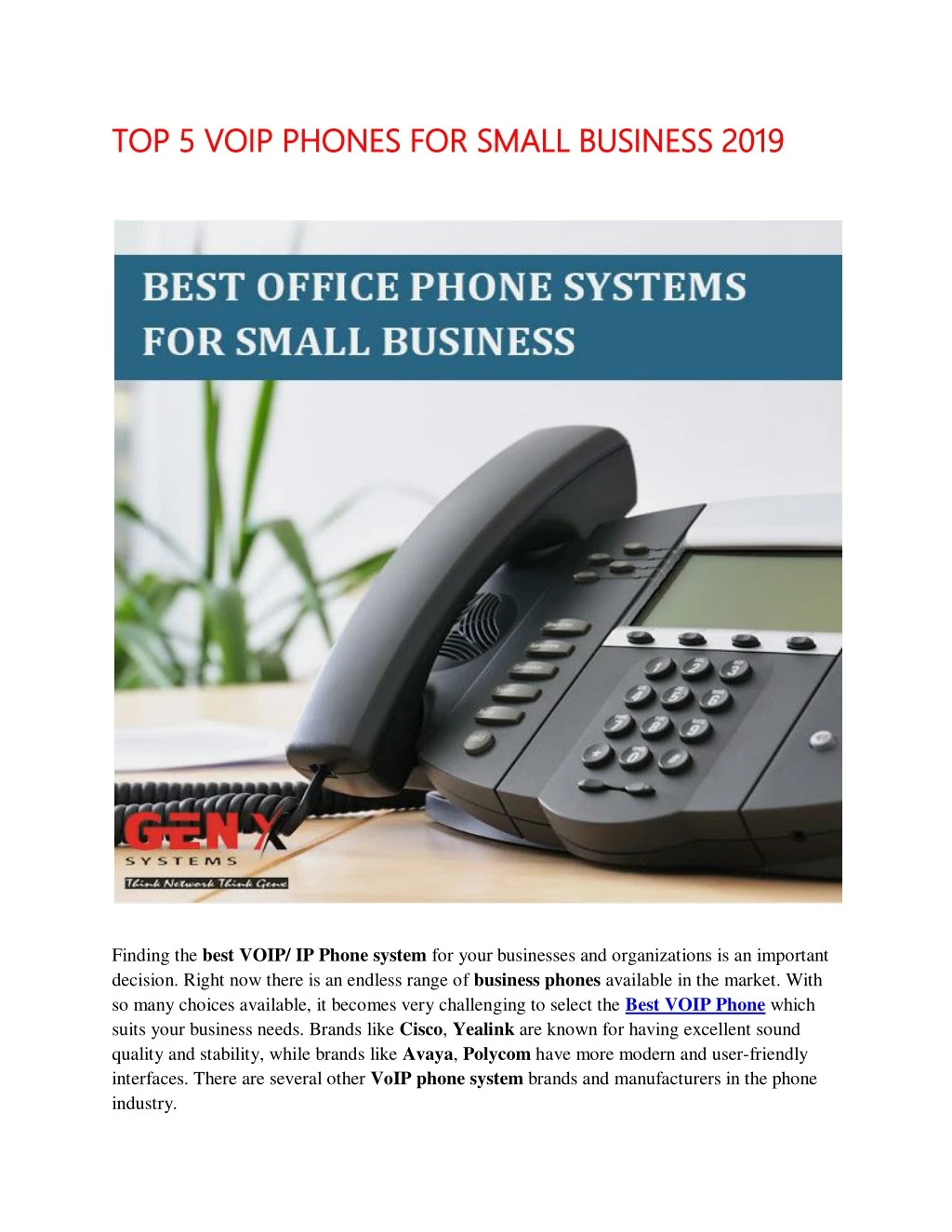 top 5 voip phones fo top 5 voip phones for small