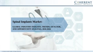 Spinal Implants Market: Business Opportunities, Current Trends,Challenges in 2026 - slide 1