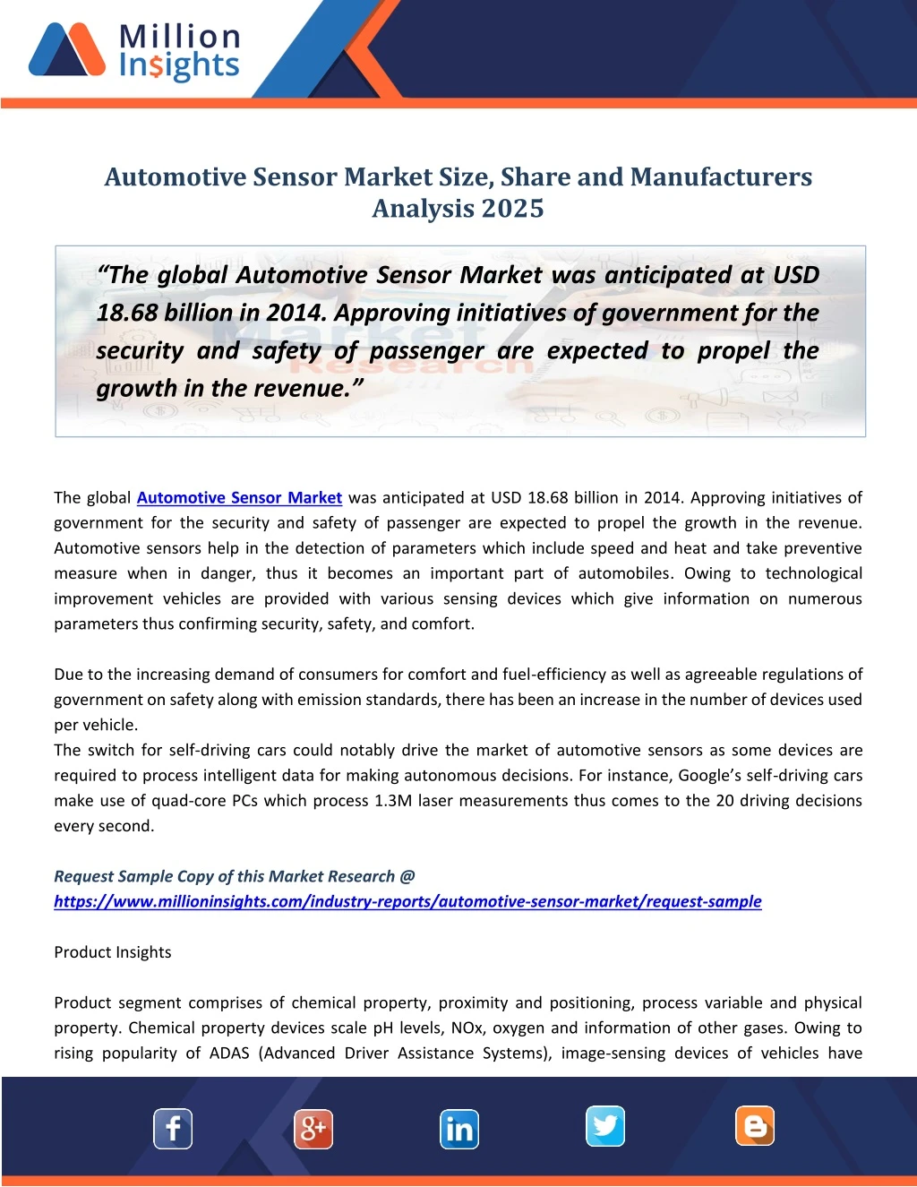 automotive sensor market size share