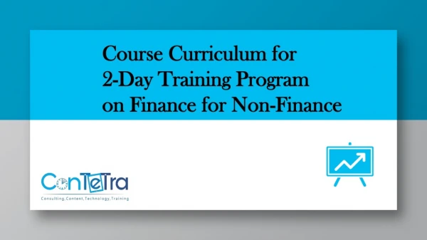 Course Curriculum for 2-Day Training Program on Finance for Non-Finance