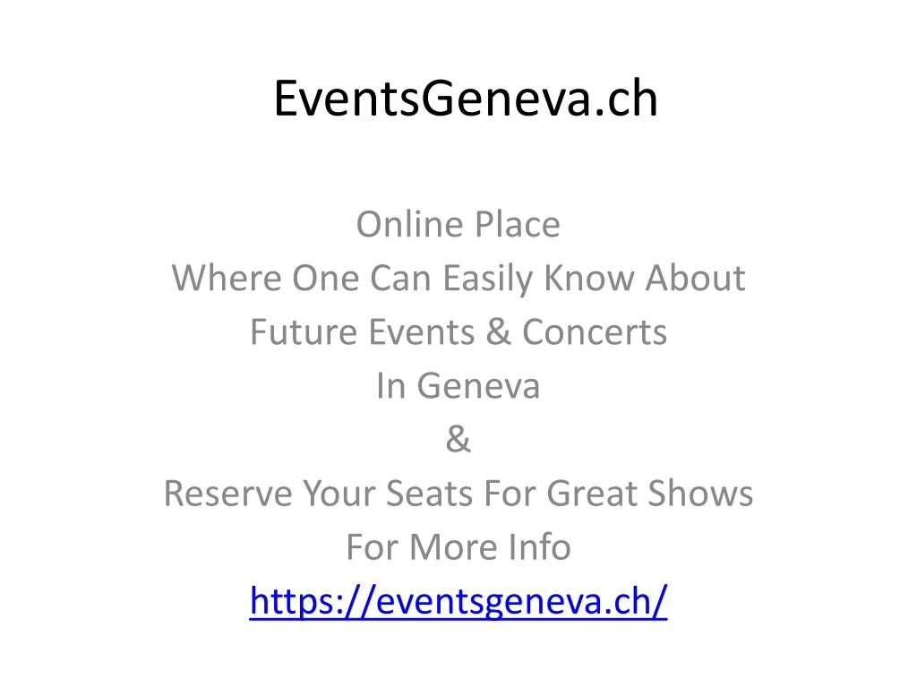 eventsgeneva ch