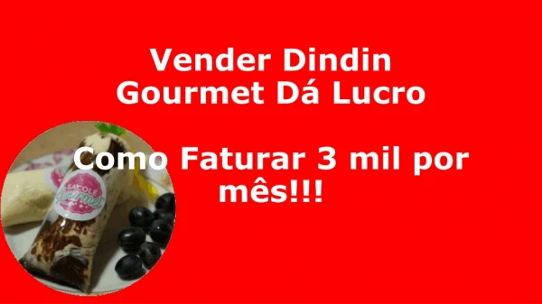 Vender Dindin Gourmet Dá Lucro: Dicas Para Ganhar Muito Dinheiro