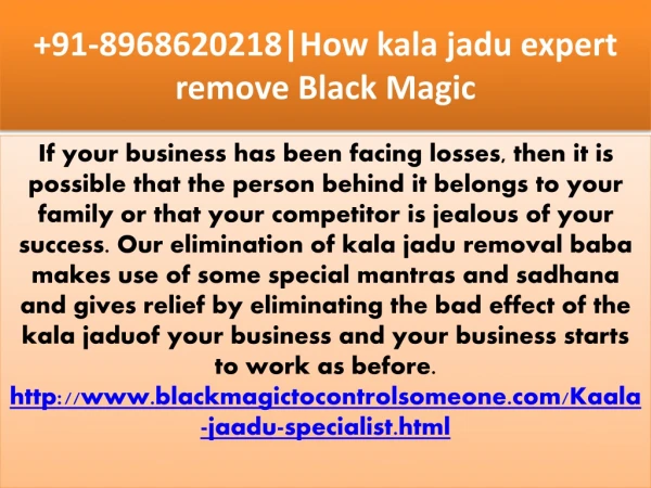 How kala jadu expert remove black magic