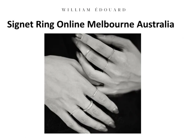 Signet Ring Online Melbourne Australia