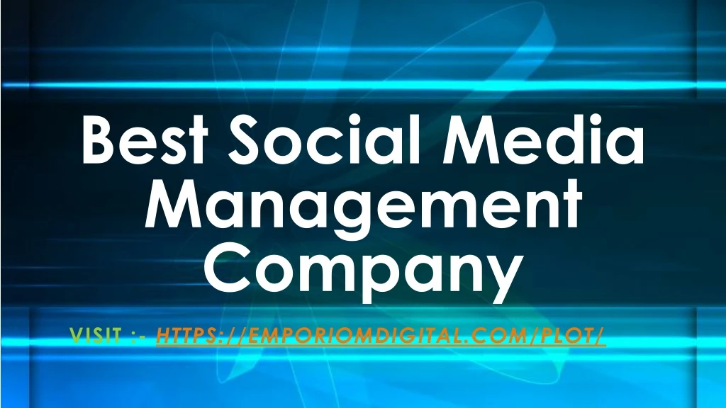 best social media management company