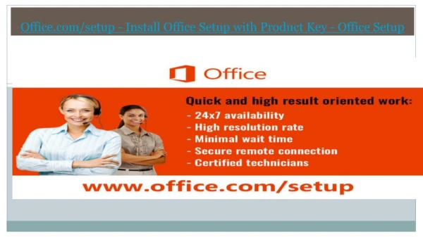 Office.com/setup - Install Office Setup with Product Key - Office Setup