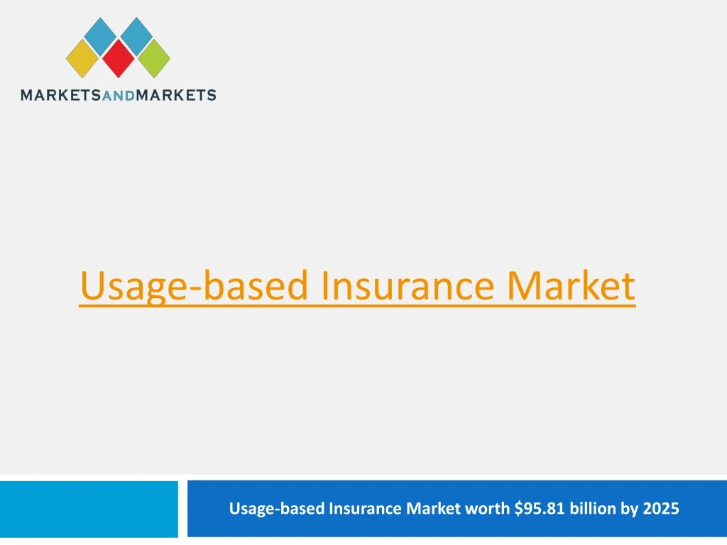 usage based insurance market