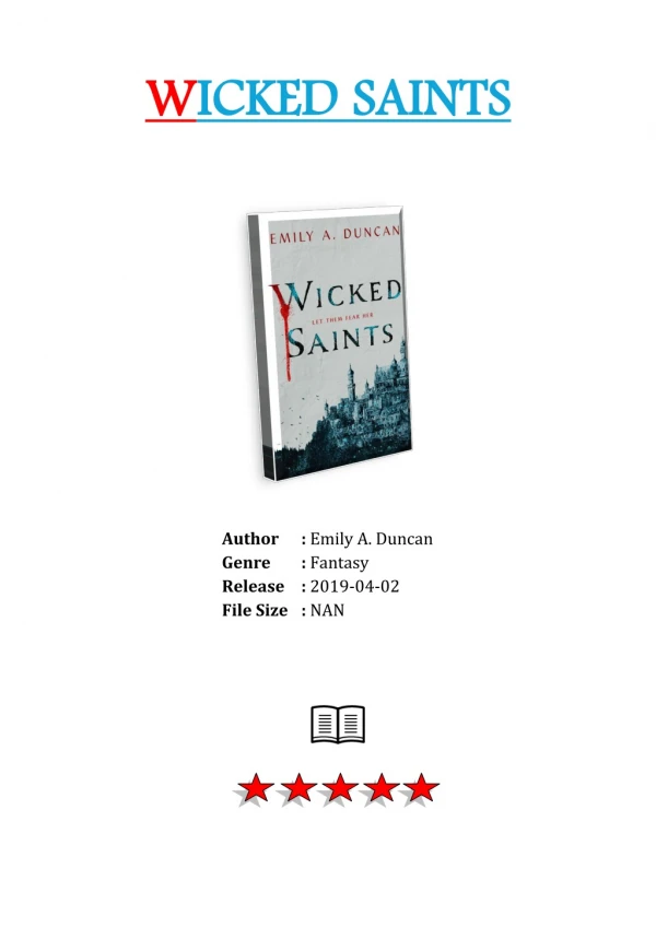 [Free Download] PDF eBook and Read Online Wicked Saints By Emily A. Duncan