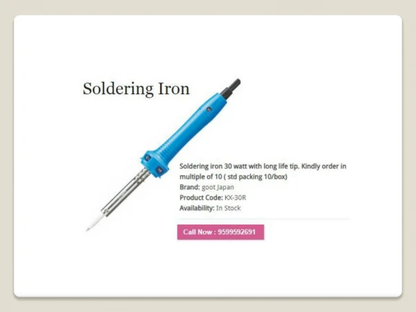 Buy Soldering Iron Online - AdvanceTech.co.in