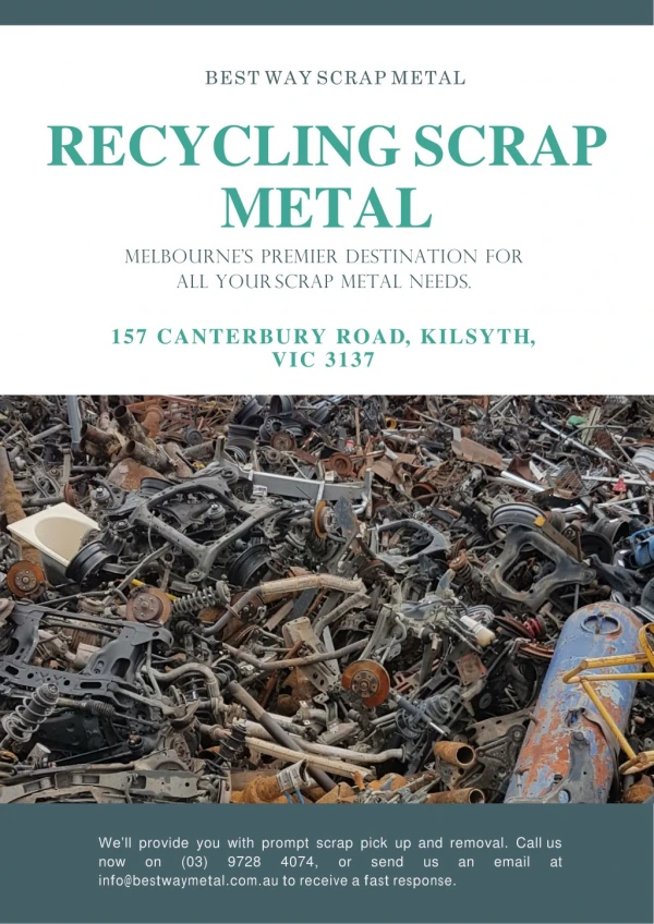5 Important Benefits Of Recycling Scrap Metal