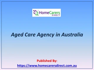 Aged Care Agency in Australia - slide 1