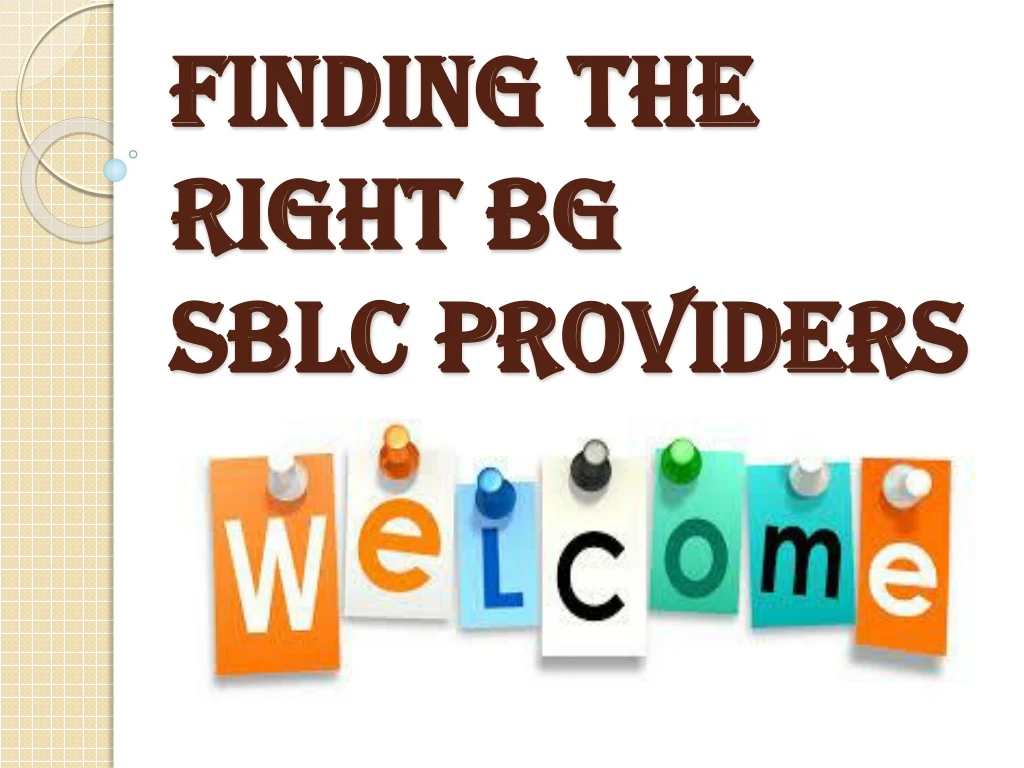 finding the right bg sblc providers
