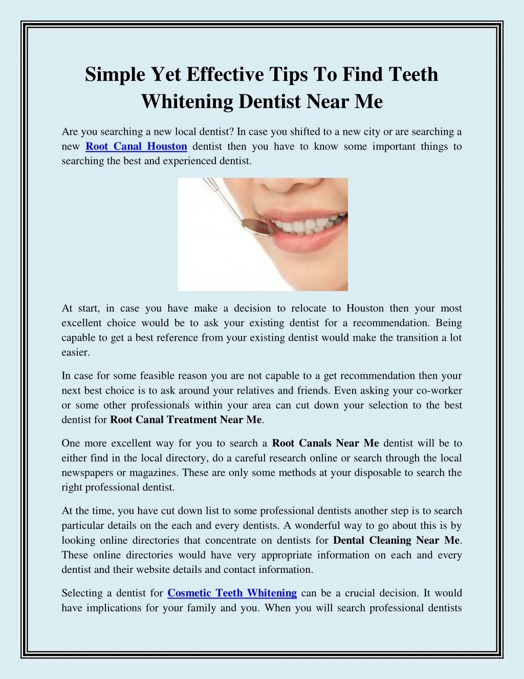 simple yet effective tips to find teeth whitening