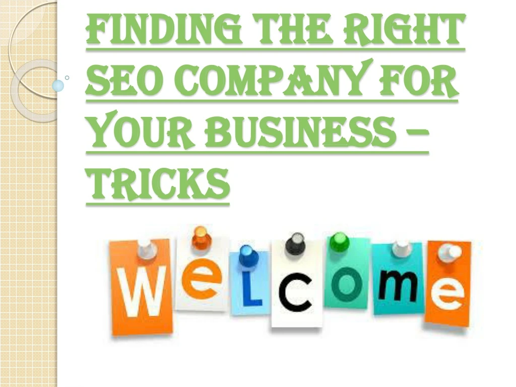 finding the right seo company for your business tricks