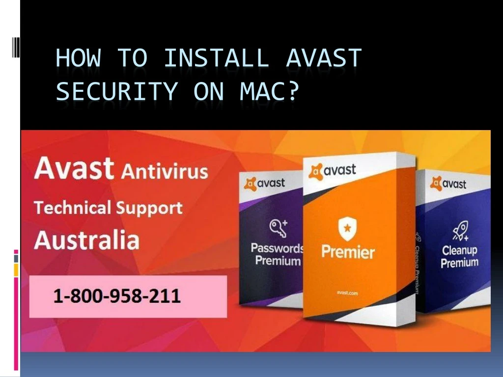 how to install avast security on mac