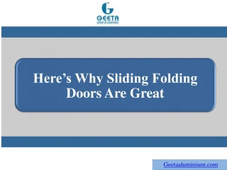Here’s Why Sliding Folding Doors Are Great - slide 1