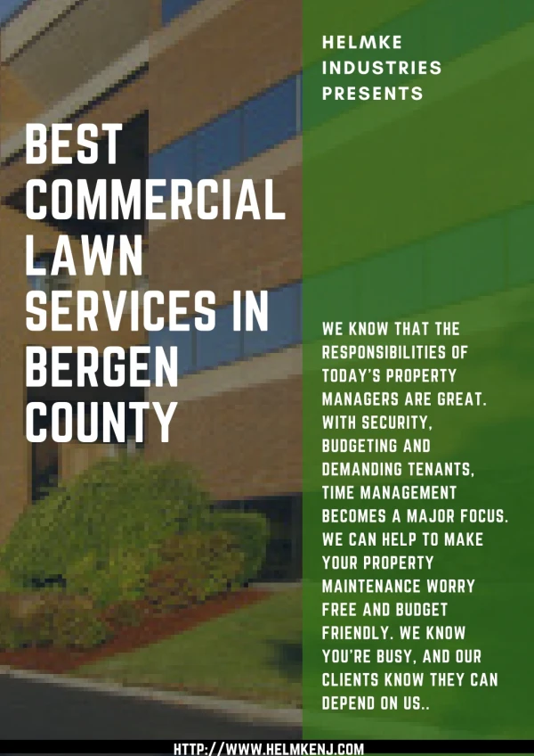 BEST COMMERCIAL LAWN SERVICES IN BERGEN COUNTY