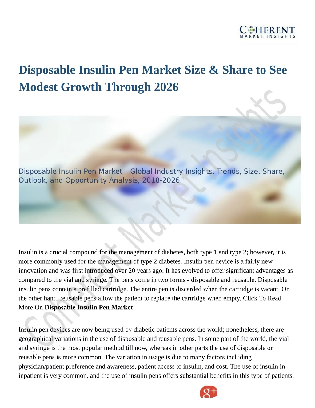 disposable insulin pen market size share