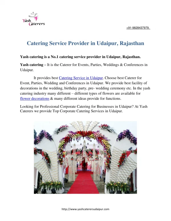 Best Catering Services in Udaipur