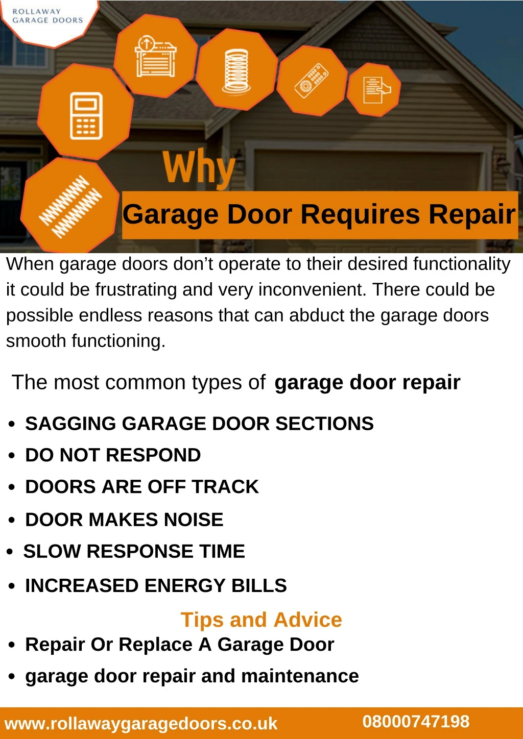 garage door requires repair