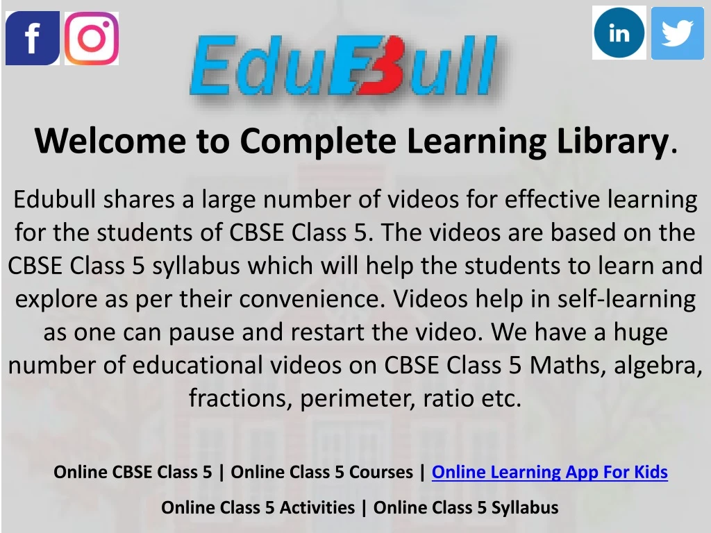 welcome to complete learning library