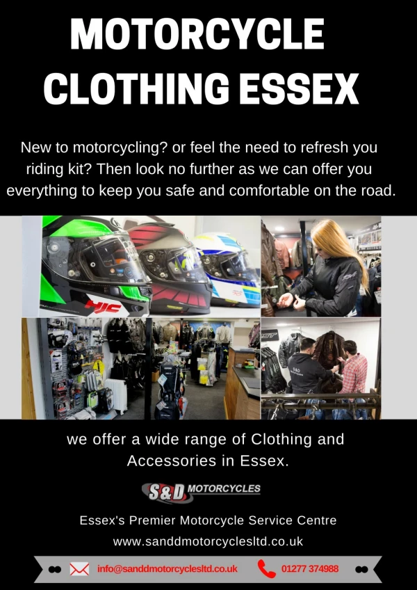 Motorcycle clothing Essex