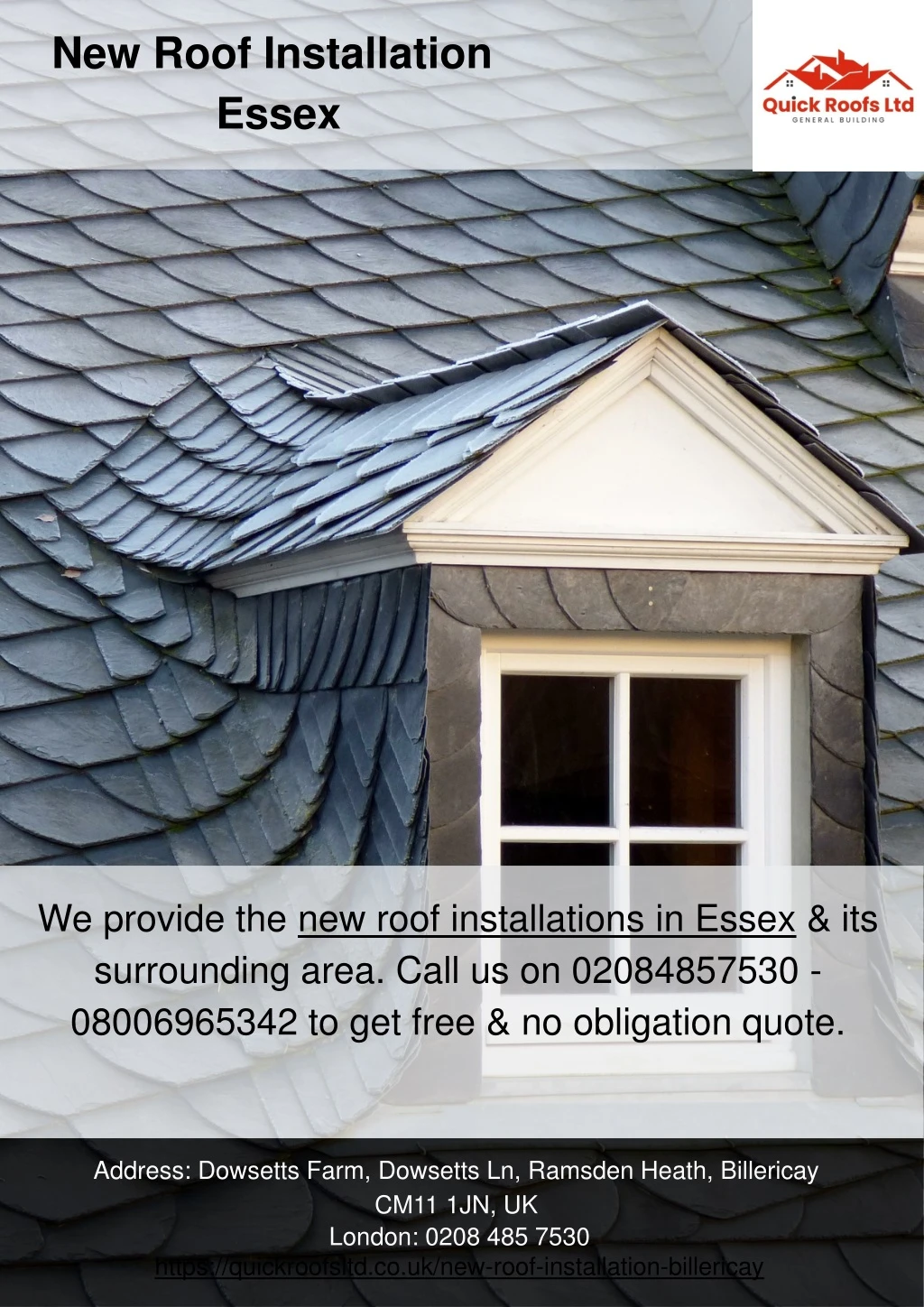 new roof installation essex