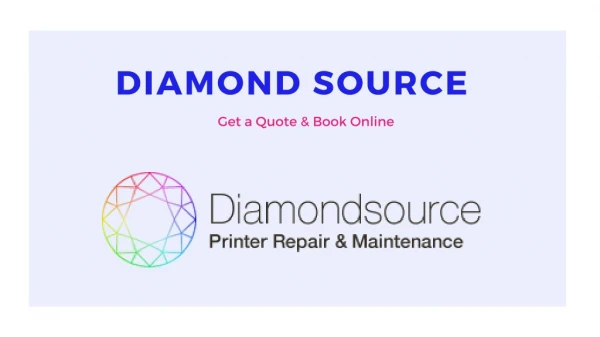 HP Printer Repair and Maintenance - Diamond Source