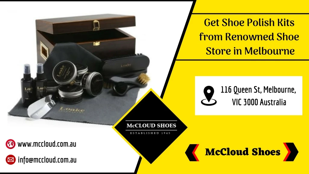 get shoe polish kits from renowned shoe store