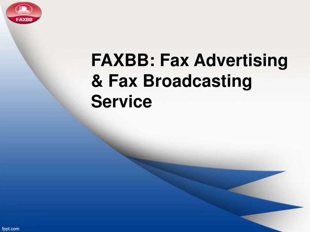 faxbb fax advertising fax broadcasting service