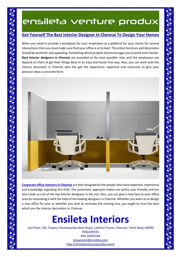 get yourself the best interior designer