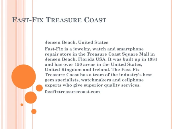 Fast-Fix Treasure Coast
