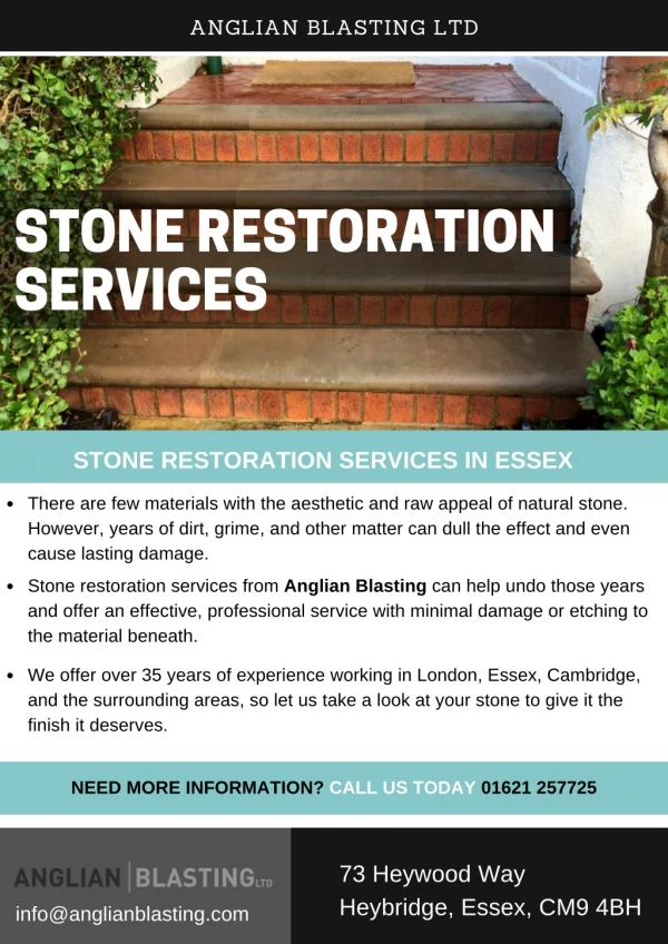Stone Restoration Services in Essex