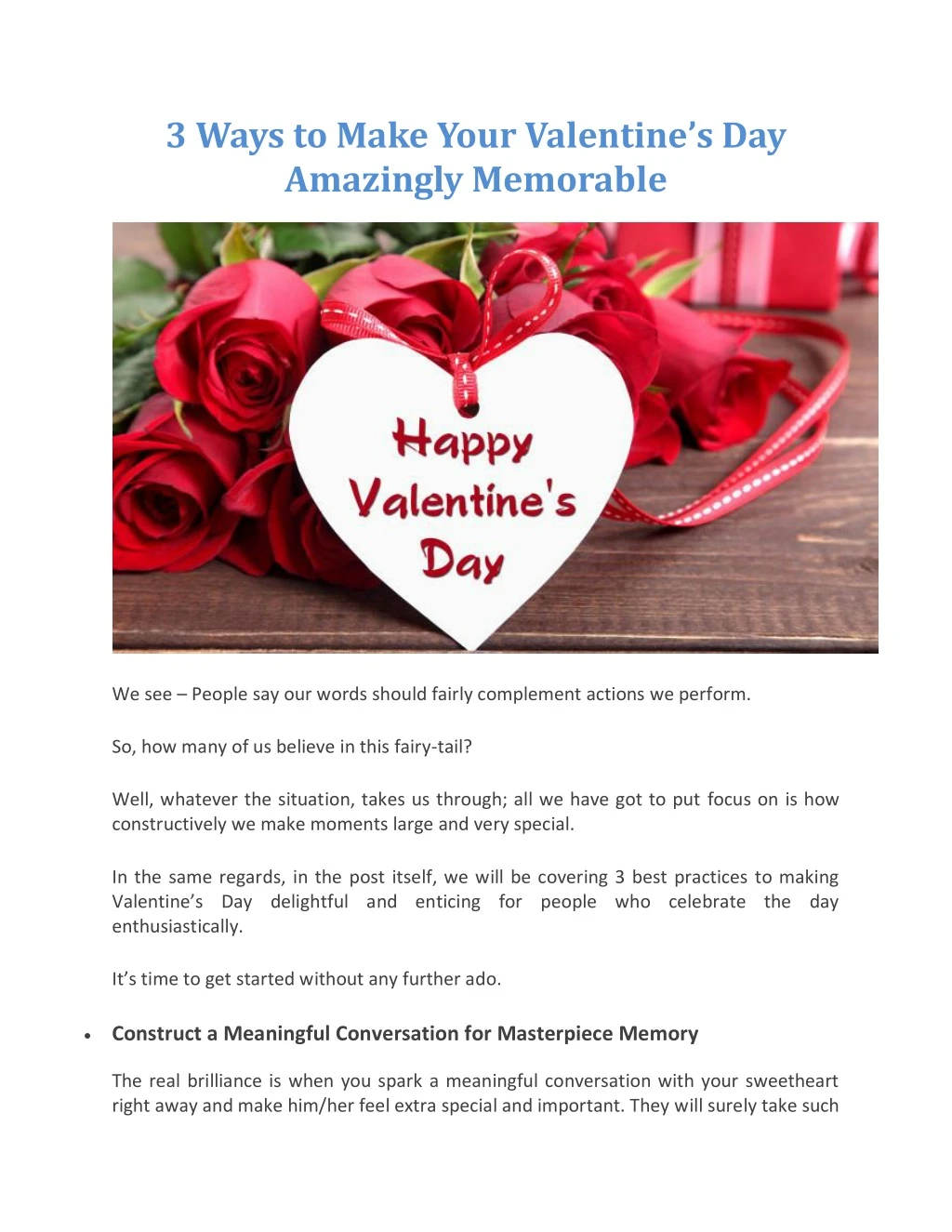 3 ways to make your valentine s day amazingly
