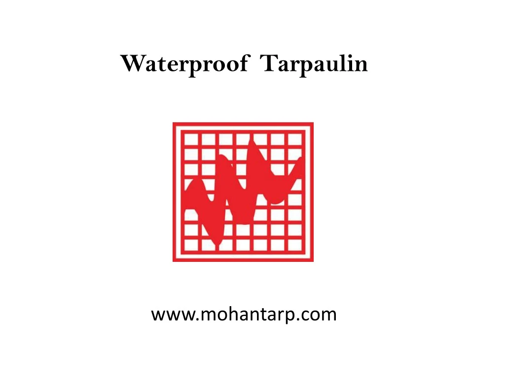 waterproof tarpaulin