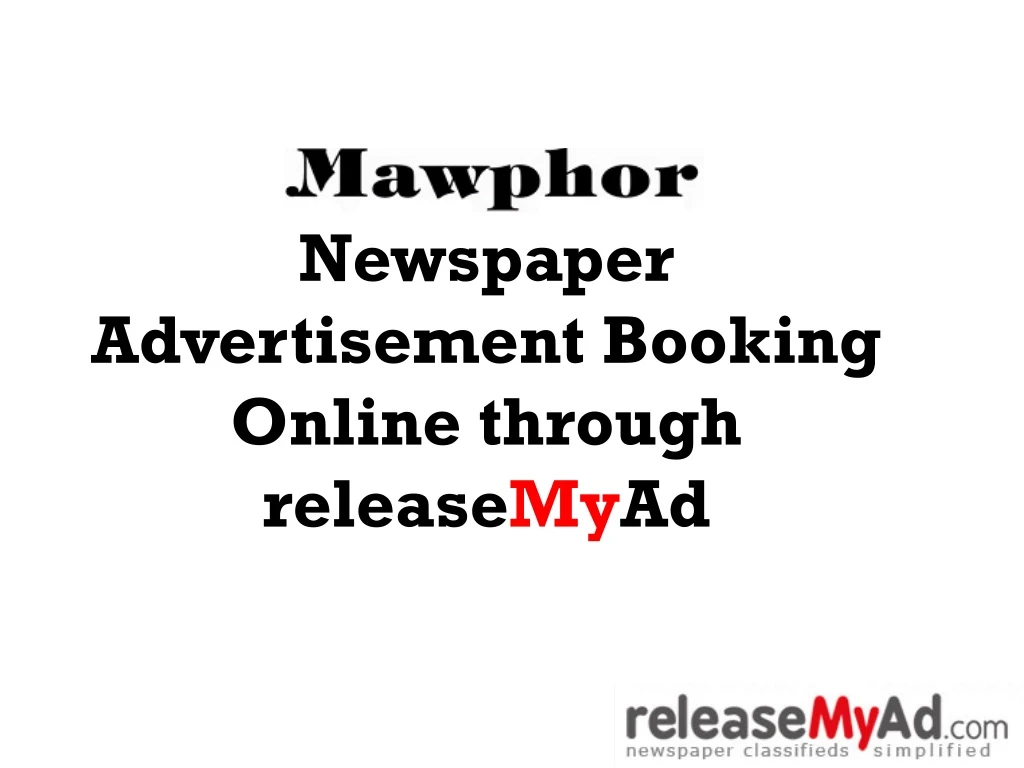 newspaper advertisement booking online through release my ad