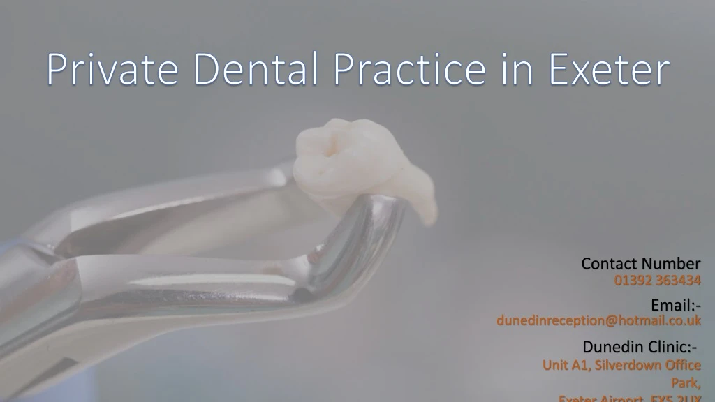 private dental practice in exeter