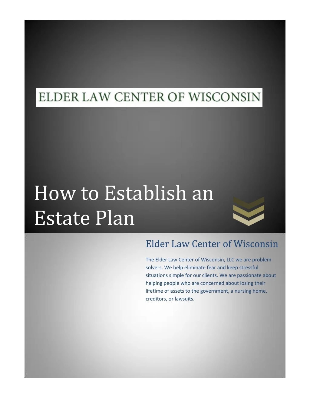 how to establish an estate plan