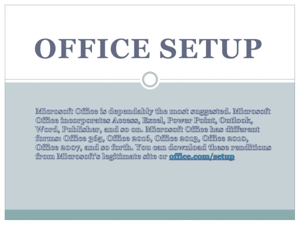Office.com/setup –Activation Office Antivirus Product