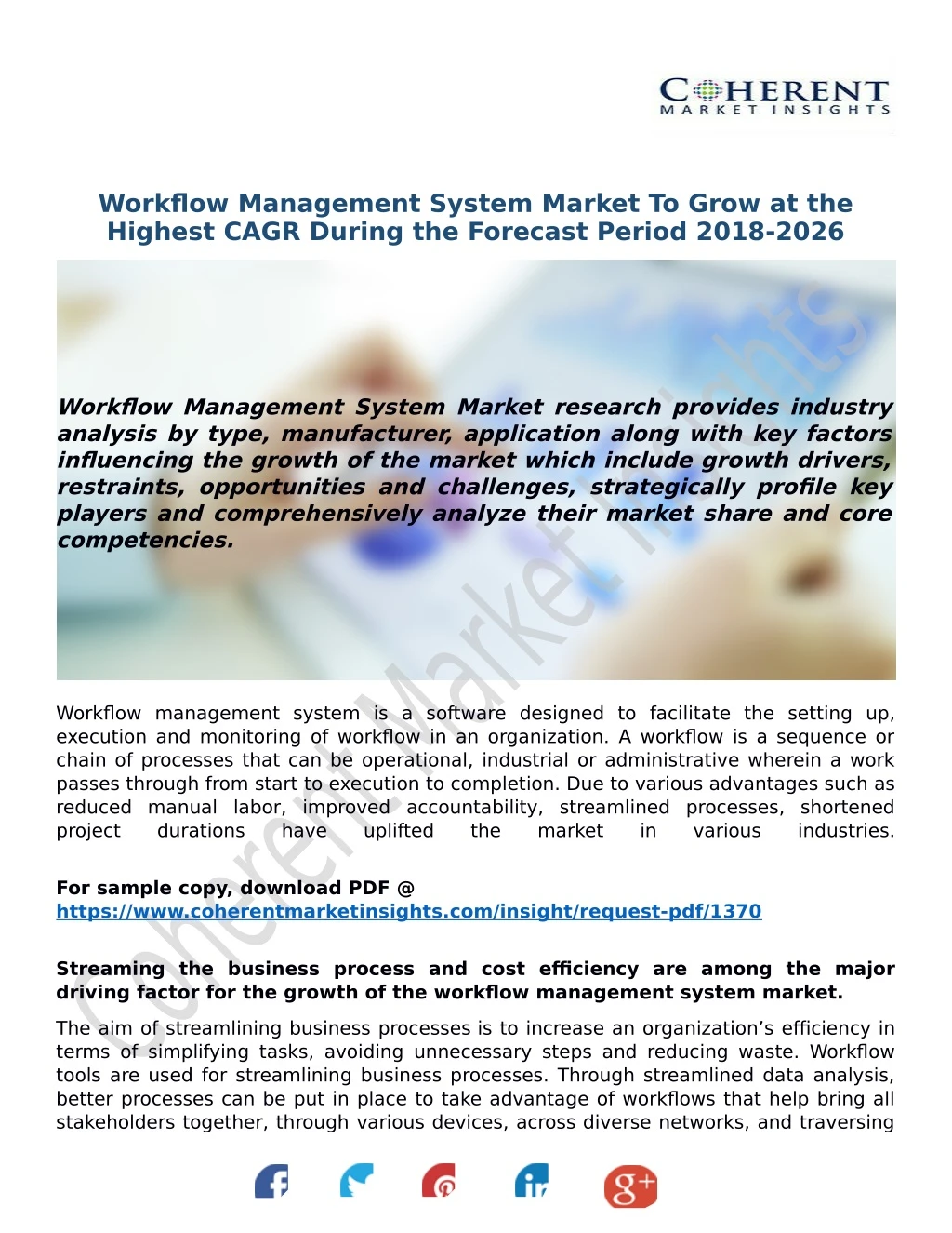 workflow management system market to grow