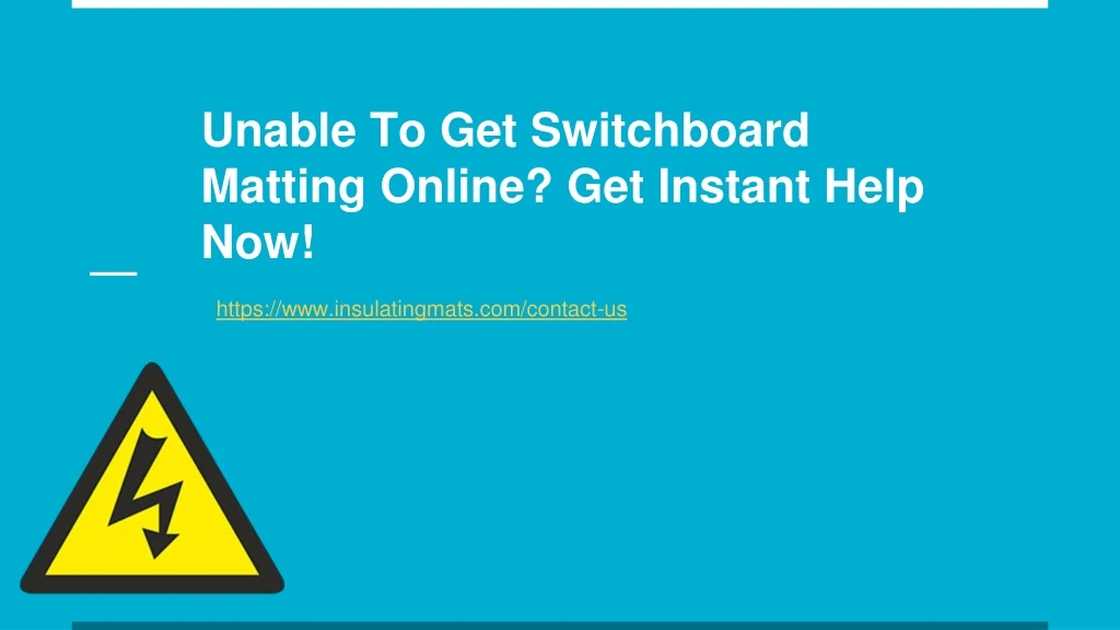 unable to get switchboard matting online