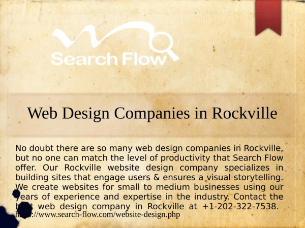 Best Web Design Companies in Rockville