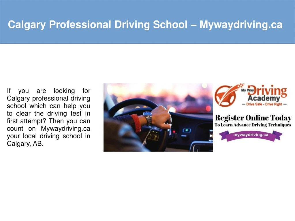 calgary professional driving school mywaydriving