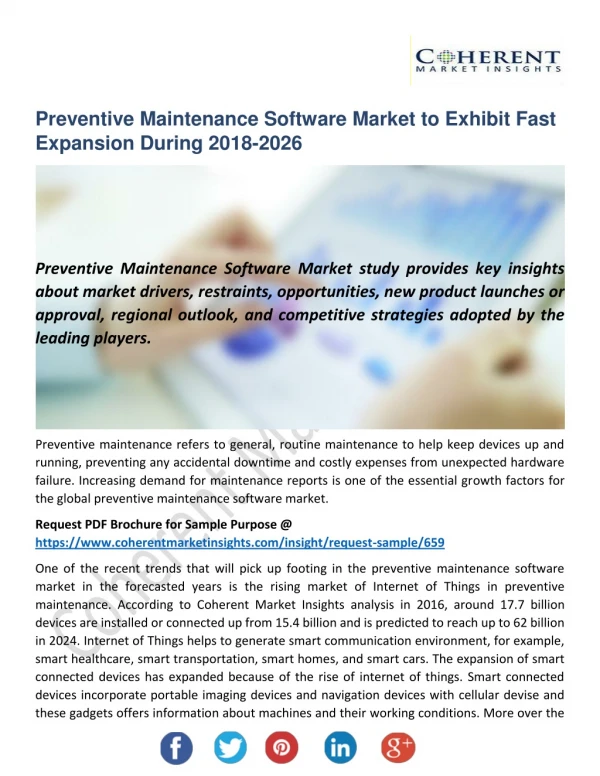Preventive Maintenance Software Market is Expected to Gain Popularity Across the Globe by 2026