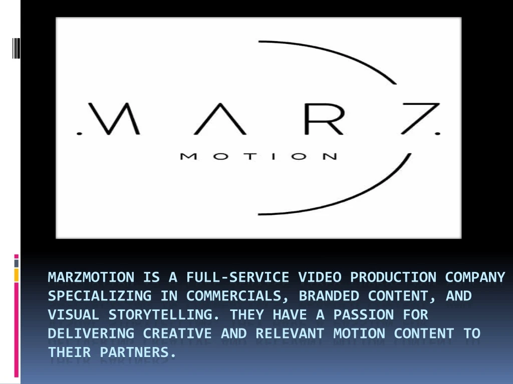 marzmotion is a full service video production