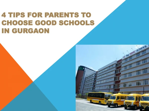 4 tips for parents to choose good schools in Gurgaon
