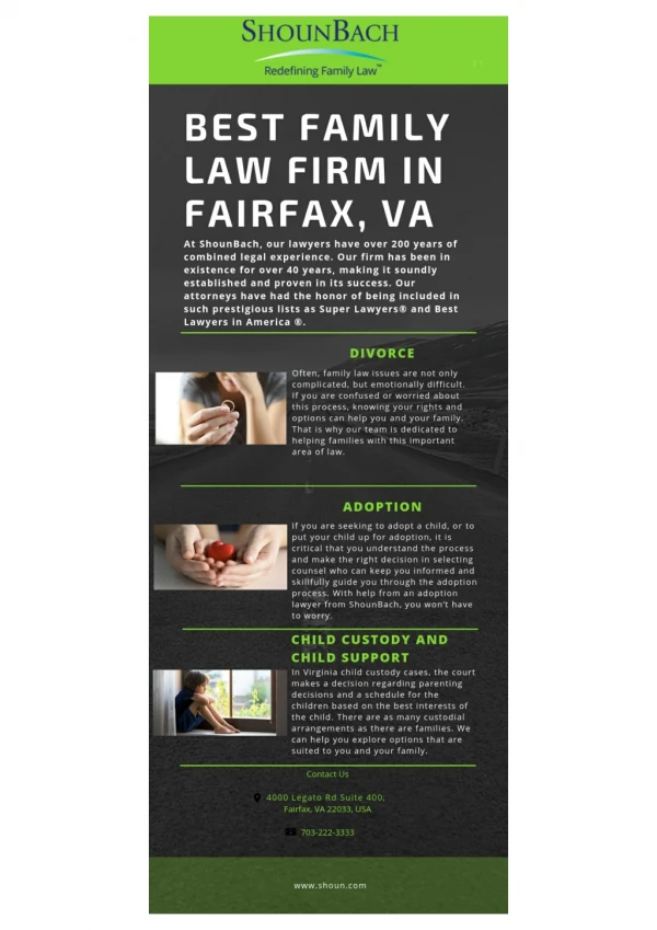 Best Family Law Firm in Fairfax, VA
