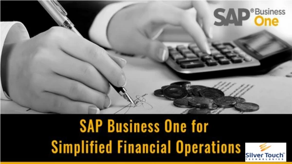 Why choose Sap Business One for Financial Management?